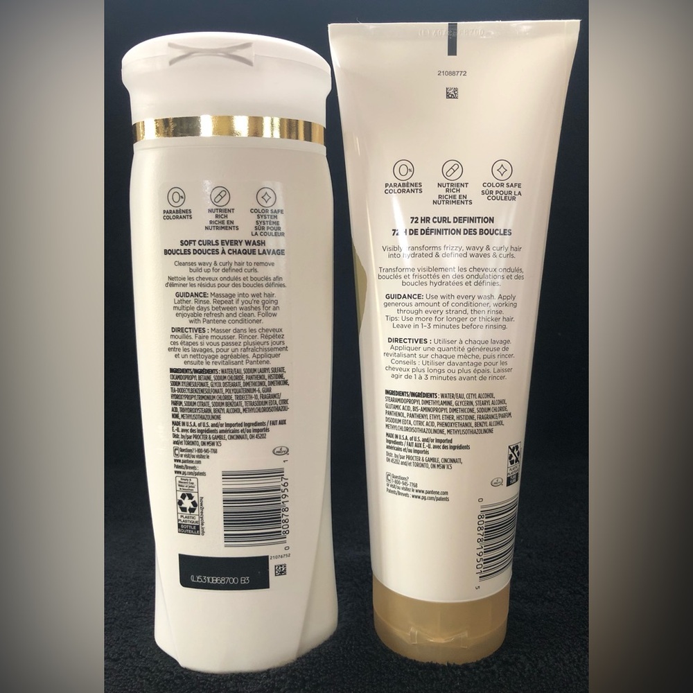 Pantene Curl Perfection Shampoo And Conditioner Set Of 2 - Picture 2 of 2